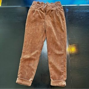 Target swipe Fable Size 4 Retro Look Brown Corduroy Pant Fall Wider Leg